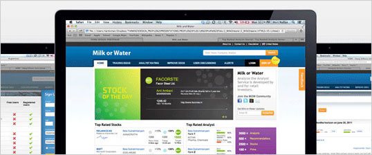 Milk or water stock trading portal