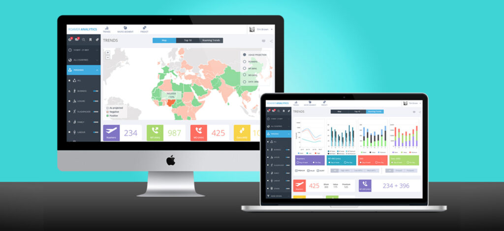 Roamware: Enterprise Analytics Dashboard UX Design for Telecom