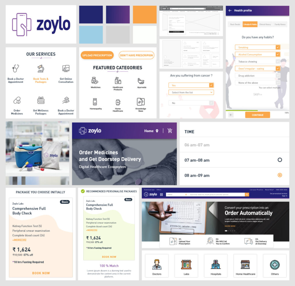 Persona‑led journeys and platform IA modules (web + mobile)