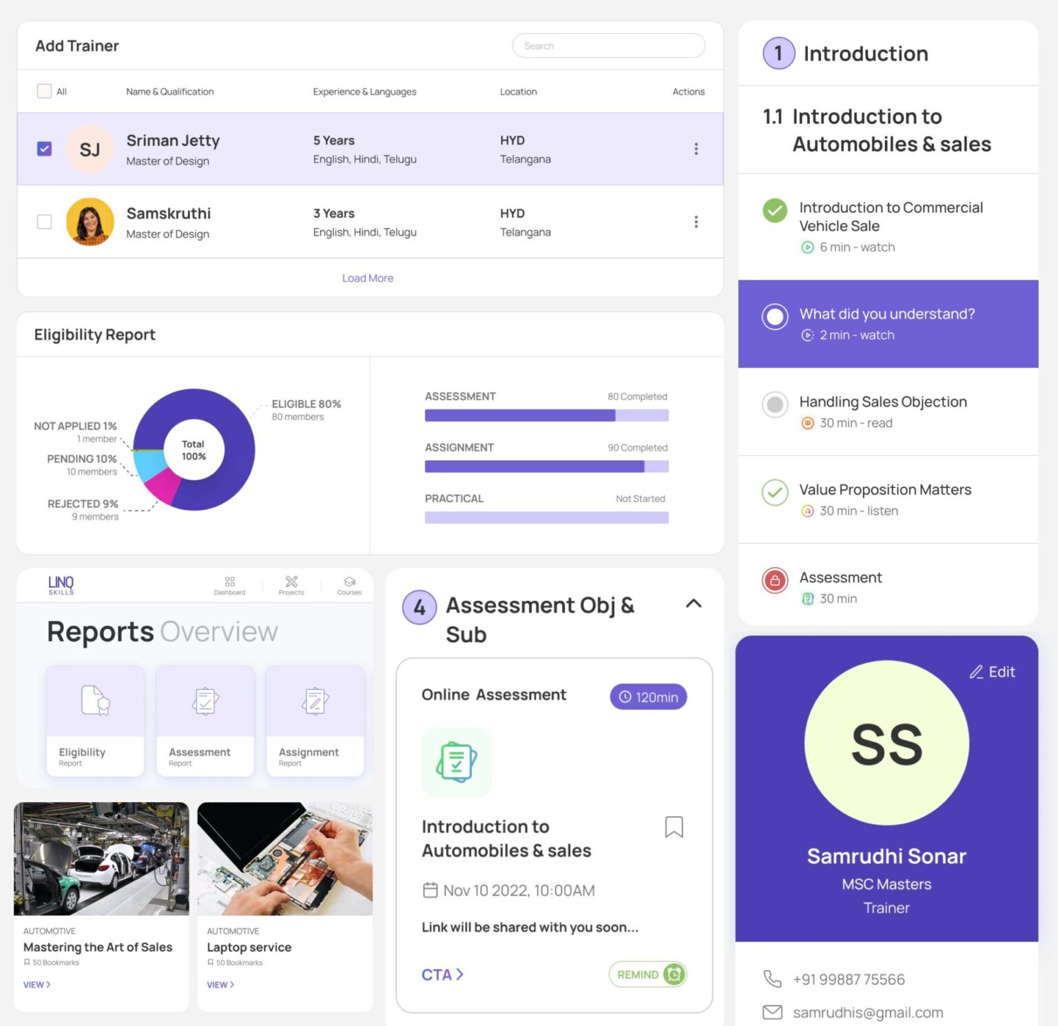 LinQ Skills: A Training Platform for Skill Development